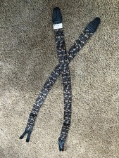NWT Welch Oregon Camouflage 2  Wide Button-On Suspenders Leather Braces USA 46  