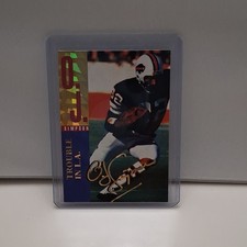 O.J. Simpson Trouble in L.A. Insert Autographed - Buffalo Bills Football