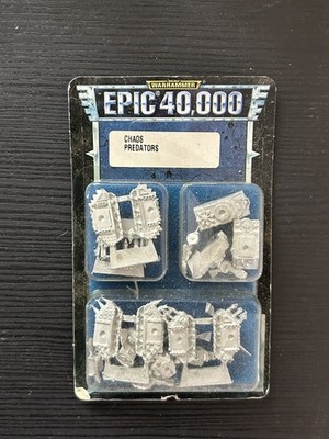 3x Chaos Space Marines Predators Metal Warhammer Epic 40k 40000