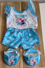 Build A Bear BAB Elsa Pajama Slipper Sleep Set Disney Frozen 4 PC