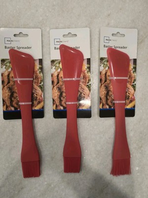 Mainstays 0.25 in Silicon Non-Stick Basting Brush Spreader Dishwasher Safe 3 Pc