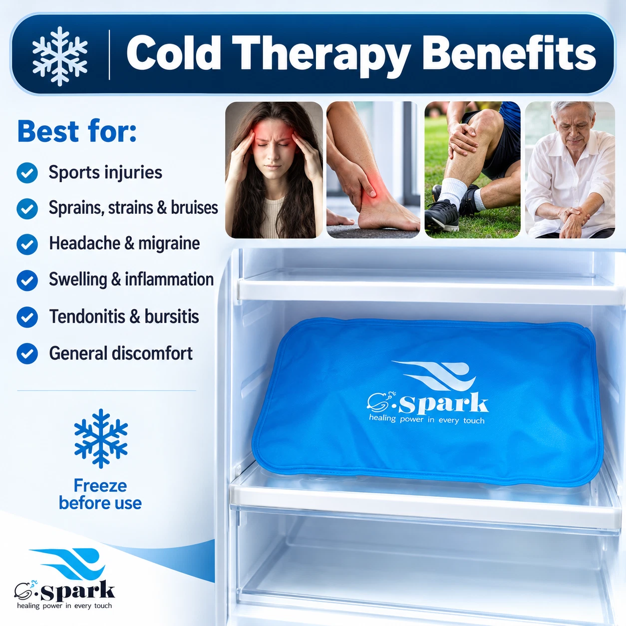 G.SPARK cold therapy benefits