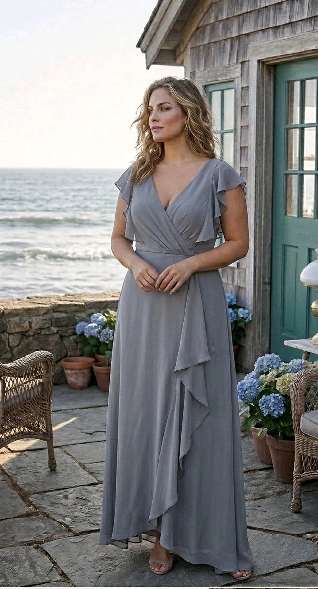 grey lace midi dress Wilma Eyelet Midi Dress Dove / L