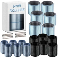 26 pcs Hair Roller with Clips Set18 pcs Self-Grip Ceramic Thermal Large Curle...
