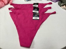 Women  s 3 Pack Size 3XL 21 cotton string Thongs no Boundaries NWT