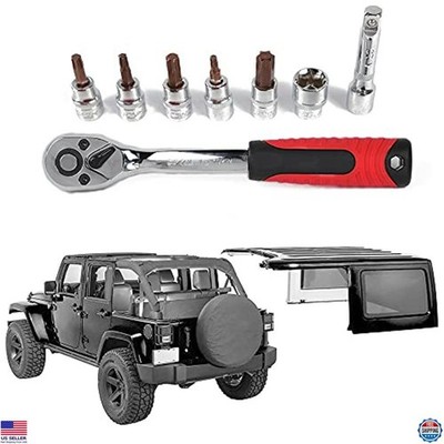 Socket Wrench Kit Torx Set for Jeep Wrangler 1997-2023 Hardtop Door Removal