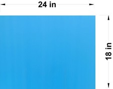 100 Blank Signs Light Blue 18  X 24  x4 mm corrugated plastic panel 100 pieces