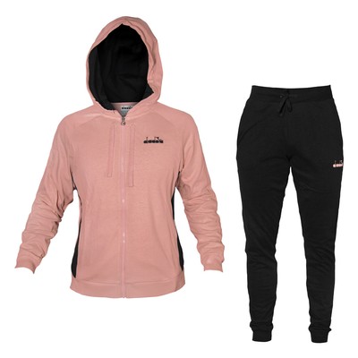 Tuta Donna DIADORA Cotone Full Zip Cappuccio 3 Colori Art.891 | eBay
