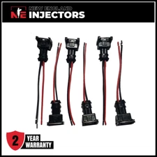EV1 Fuel Injector Quick Disconnect Pigtails Set of 6 Ford Bosch DSM Siemens Deka