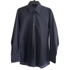 Hugo Boss Dark Purple Button Up Business Casual Dress Shirt Men s Size Small