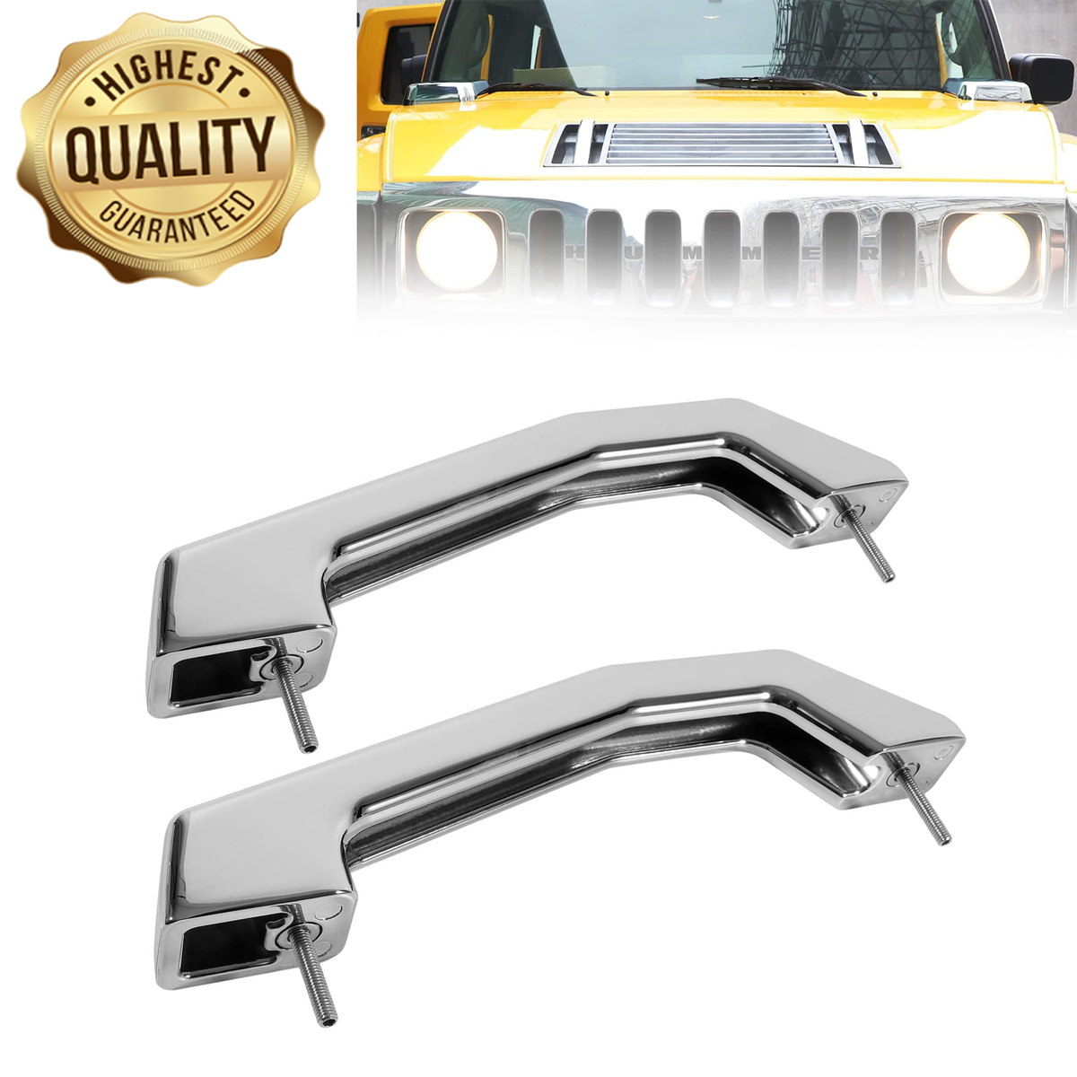 H20047SC 2005-2010 H2 Hummer SUT Chrome Billet Tail Gate Bucket & Handle Set | Pirate Mfg