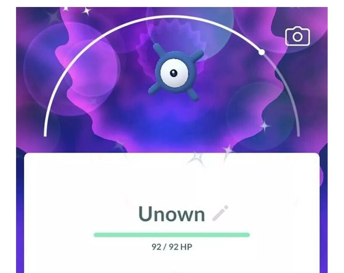 Shiny Unown X Pokemon GO