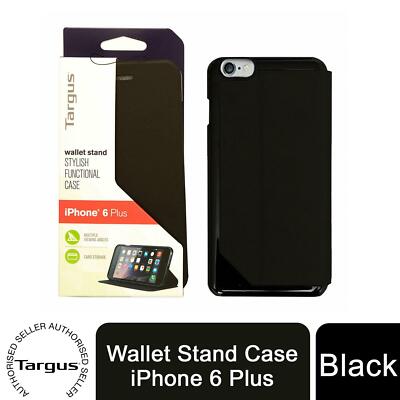 Targus Leder Wallet Stand Case iPhone 6 Plus, schwarz