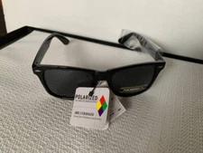 NEW! POLAR SPEX POLARIZED GLARE ELIMINATING 100% UVA/UVB Black Framed SUNGLASSES