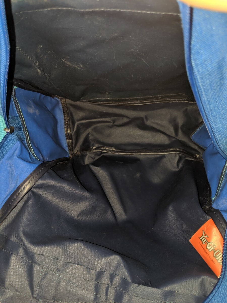 VTG Yu-Gi-Oh Backpack RARE Card Deck Pockets Blue It's Your Move