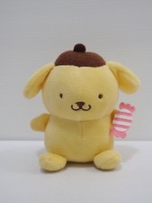 Pompompurin Purin Sanrio Smiles 2016 Candy Keychain Mascot 4" Plush Toy Doll