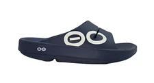 OOFOS Z2475* Mens Navy OOahh Sport Recovery Slide Sandal Size 12 M