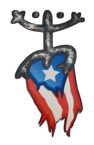 Pegatina Calcomanía Coqui Taino Puerto Rico con Bandera PR Boricua Fácil Instalar | eBay