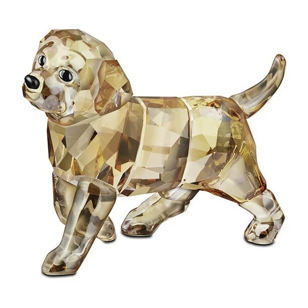 スワロフスキー　Swarovski ゴールデンレトリバー Swarovski Crystal 'Golden Retriever Sitting' Puppy Dog