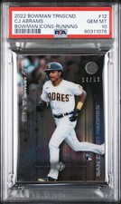 CJ Abrams 2022 Bowman Transcendent Collection Bowman Icons /50 Running PSA 10