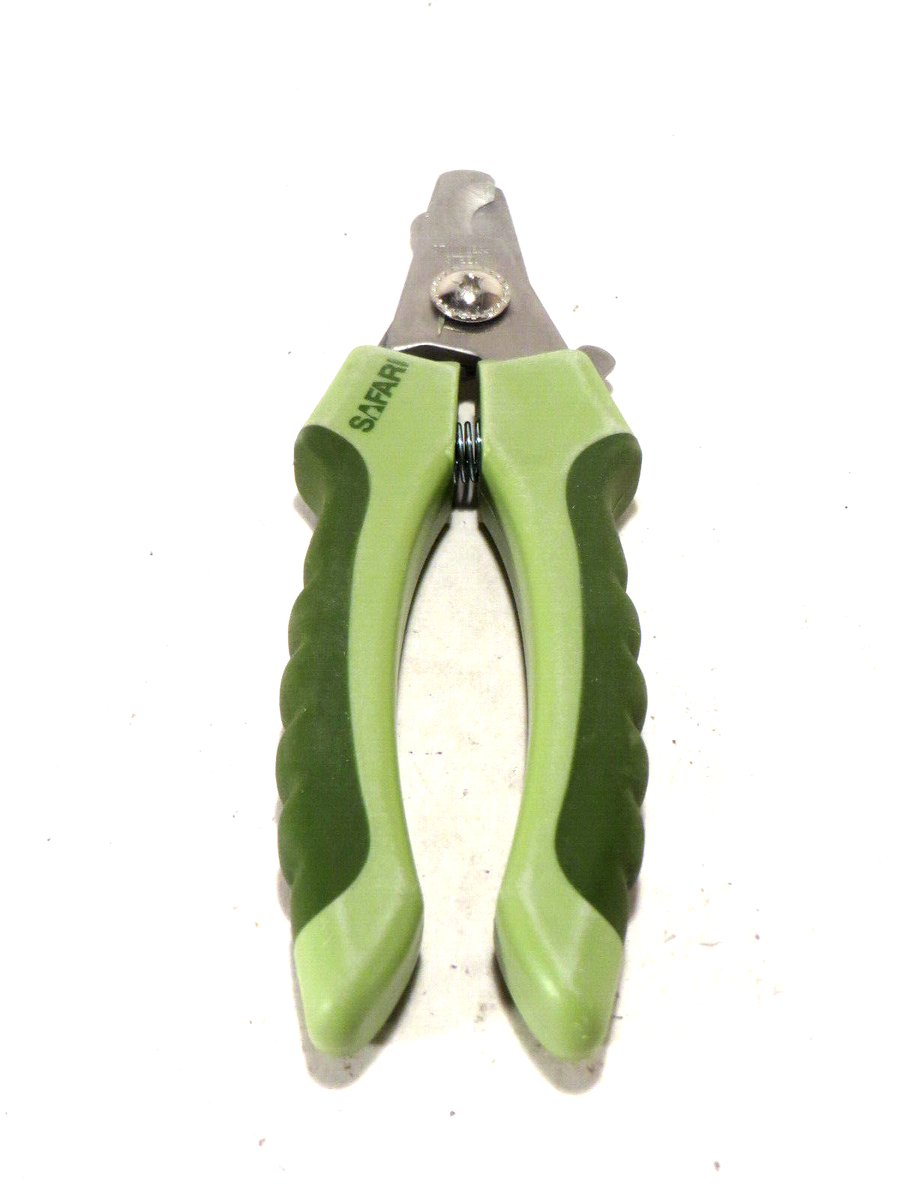 SAFARI Dog Nail Clippers Stainless Steel Rubber Handgrip 6