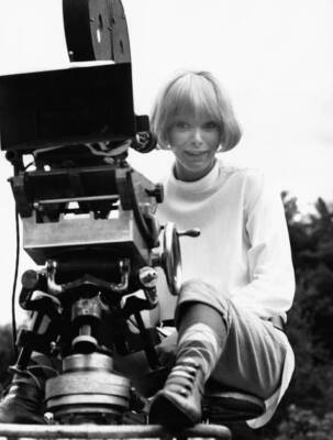 Actress Mireille Darc fun behind camera between two takes set- 1968 Old Photo