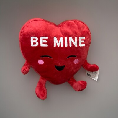 Be mine Red Heart Plush 10IN -New- By Holiday Home.