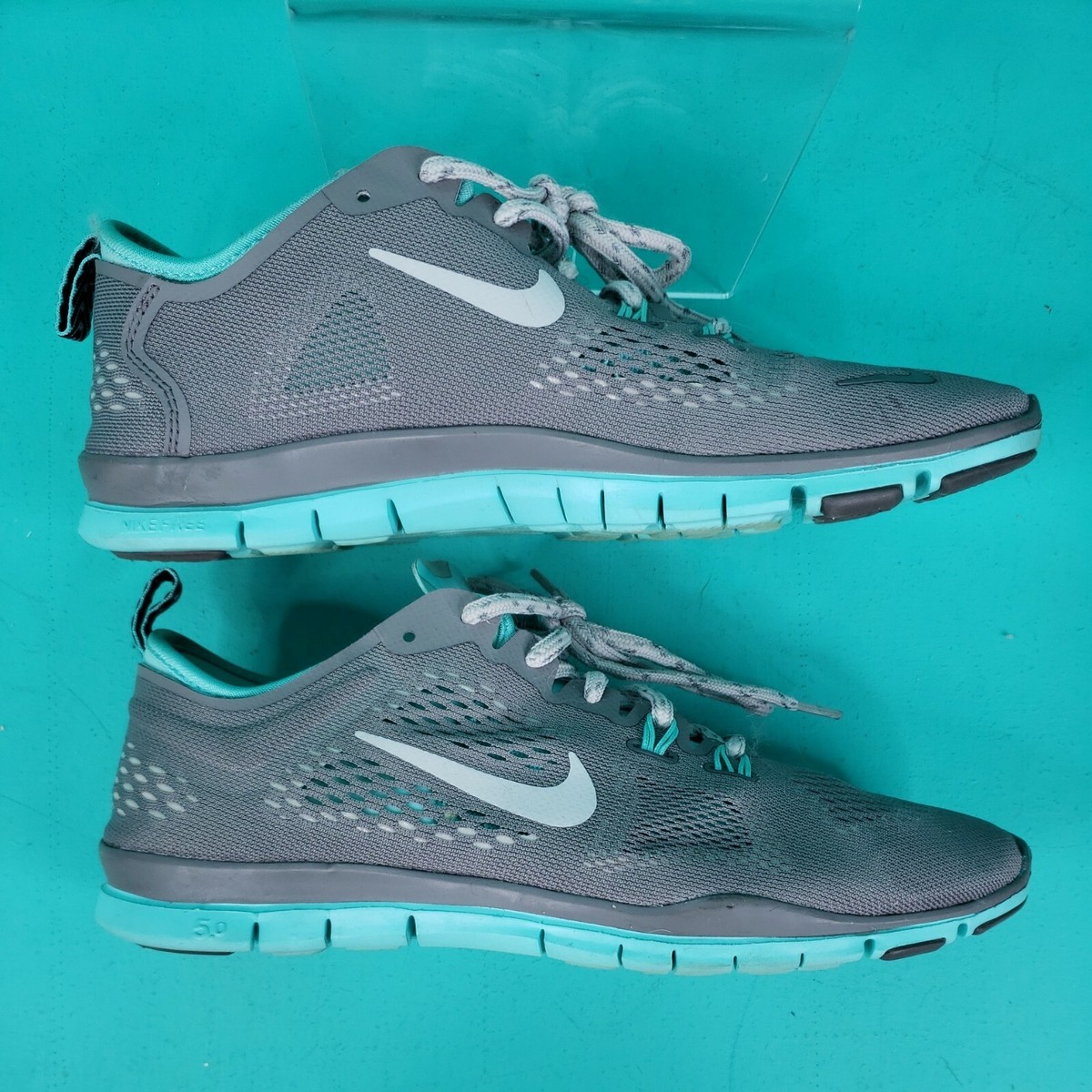 Nike Women's Free 5.0 TR Fit 4 629496-200 Grey Mint Running Shoes