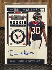 DERRICK BAITY JR 2019 PANINI CONTENDERS TEXANS 