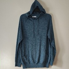 Sonoma Hoodie Sweater Heather blue/green long sleeves size L New