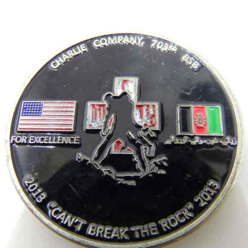 CHARLIE COMPANY 703RD BSB AFGHANISTAN OPERATION ENDURING FREEDOM CHALLENGE COIN