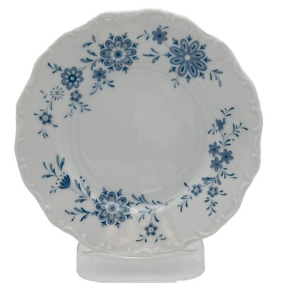 Seltmann Weiden Christina Bavarian Blue Bread Dessert Plate 5&5/8  W. Germany 