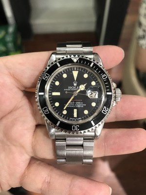 Vintage Rolex Submariner 1680 Single Red Mark VII Black Dial Men's Auto  Watch | eBay