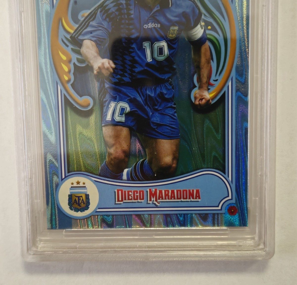 DIEGO MARADONA ARGENTINA LIMITED /99 TOPPS FILETEADO SKY BLUE
