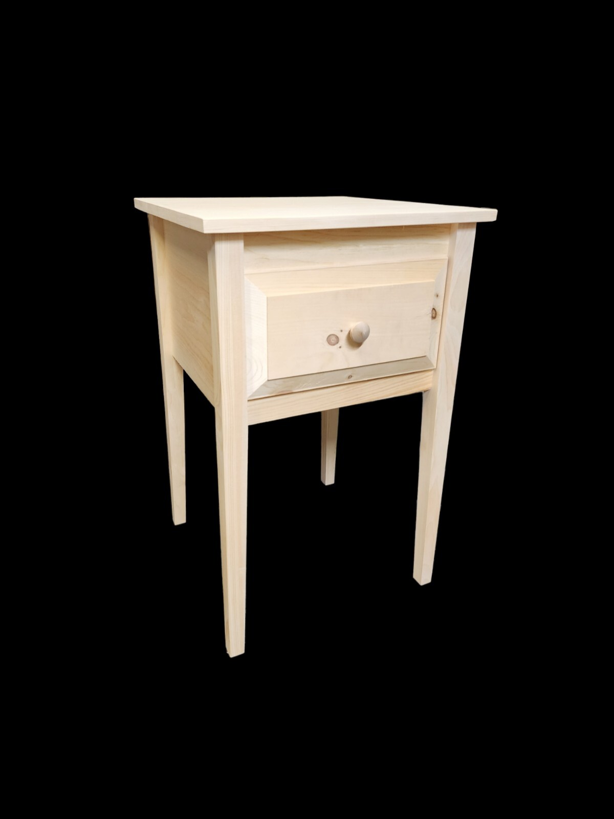 End table Night stand / Unfinished furniture / Amish made / Rustic