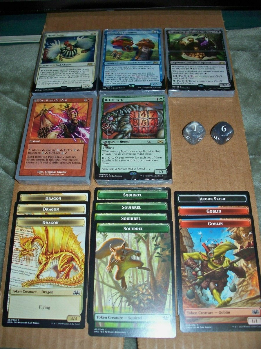 MTG Unsanctioned 5 Sealed 30 Card Deck Set w/2 Dice Tokens