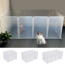 Frosted White Rabbit Pet Small Animal Cage Crate Run Exercise Playpen Enclosure