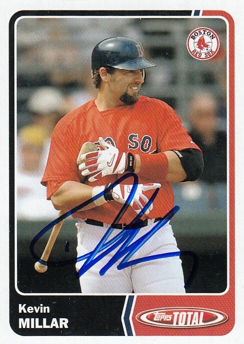 2003 Topps Total Boston Red Sox Kevin Millar Signed Autograph IP Auto Card