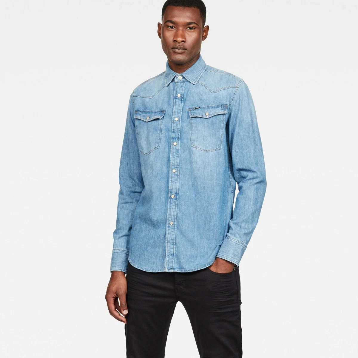 New G Star Raw 3301 Denim Shirt XS western 3d jeans jacket pants gstar g star t