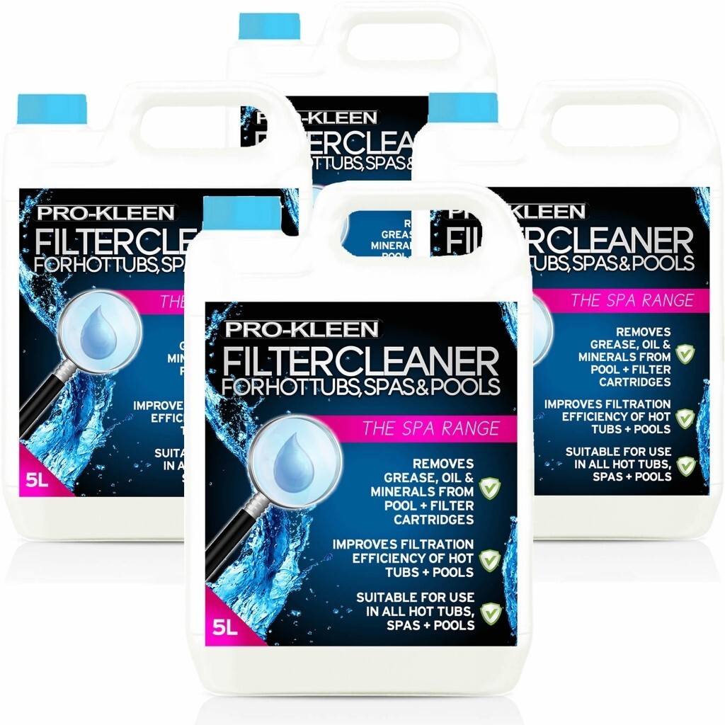 ProKleen Filter Cleaner Hot Tub Spa Pool Remove Dirt Oil Grease Clean 20L