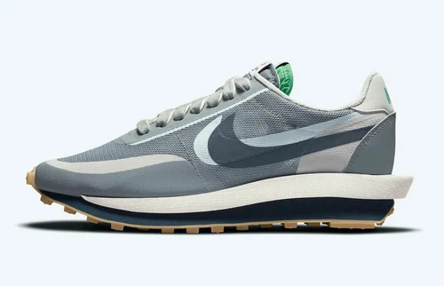 Nike LD Waffle sacai CLOT Kiss of Death 2 Cool Grey | DH3114-001 | EU 38.5 |NEU
