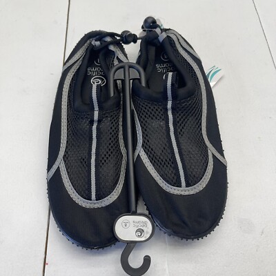 Pacific Dreams Black & Gray Unisex Adults Water Shoes Size 8