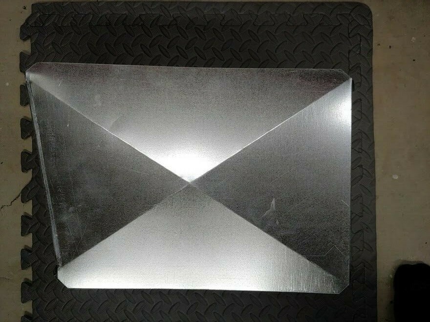 *Custom Size* Sheet Metal Trunk Duct Transition Fitting eBay