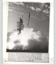 RESEARCH ROCKET Scout Launches at Wallops Island Virginia 1960 Press Photo