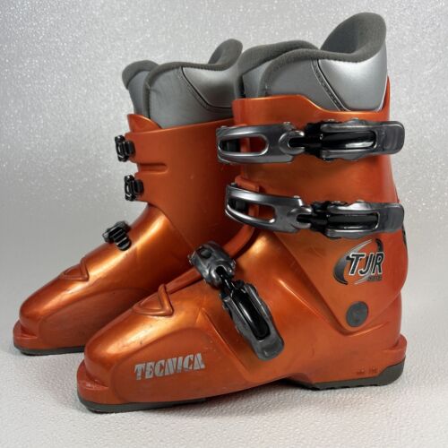 Tecnica TJR Super Ski Boots Kids Youth US 5.5 EU 37.5 UK 4.5 278mm Orange Gray - Picture 1 of 15