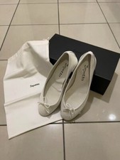 EU36 22.5cm Repetto Camille Ballerinas Shoes VX511V White Women's Used Japan