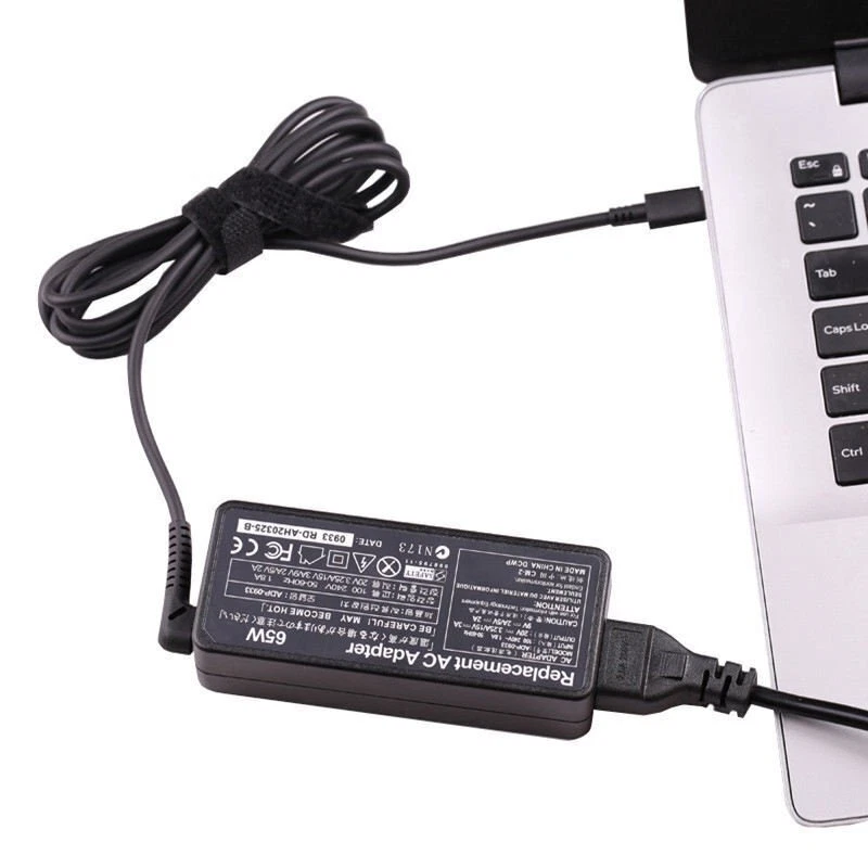 65W USB-C Type-C Adapter Laptop Charger For Lenovo ThinkPad Acer Dell HP ASUS - Image 3 of 4