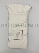 Pottery Barn Teen Washed Cotton Ruffle Organic Duvet White Twin N183L READ