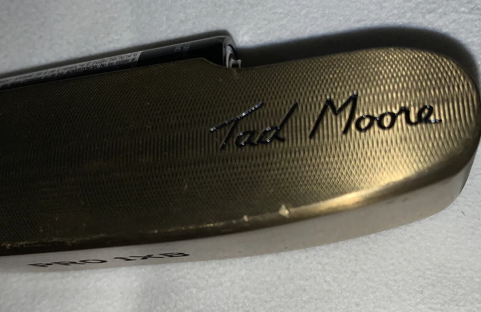 Tad Moore Pro Series Pro 1XB Milled Gold Finish Putter🔥Collectors Dream Rare - Image 3 of 4