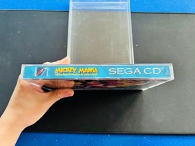 🔥 Mickey Mania 🔥 Sega CD CIB Complete Case Manual + POSTER Reg Card Authentic